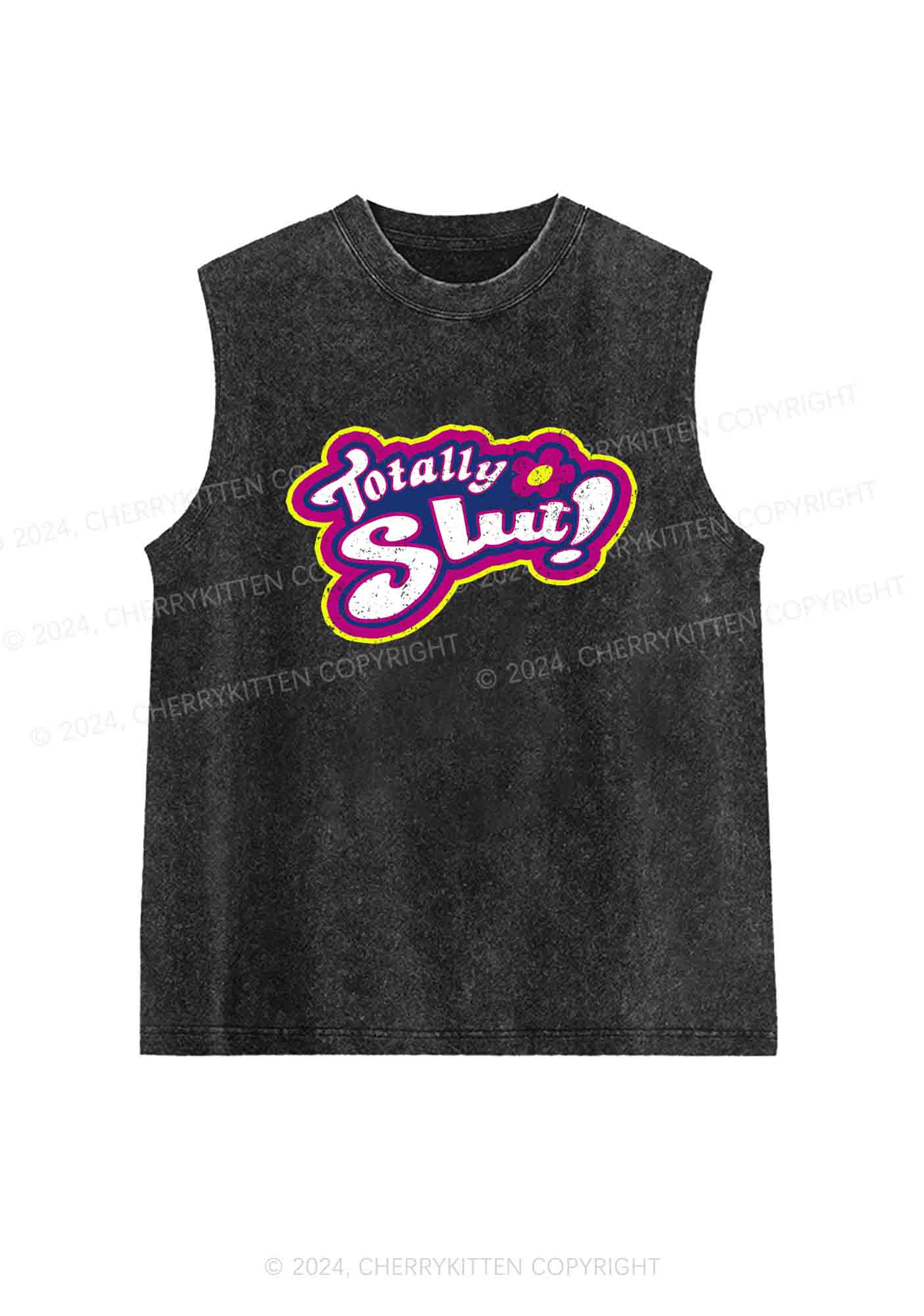 Totally Slxt Y2K Washed Tank Cherrykitten