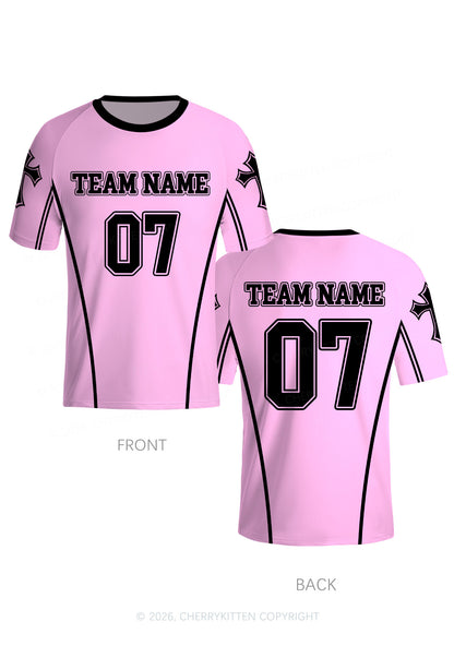 Custom Team Name Y2K Football Jersey Shirts Cherrykitten