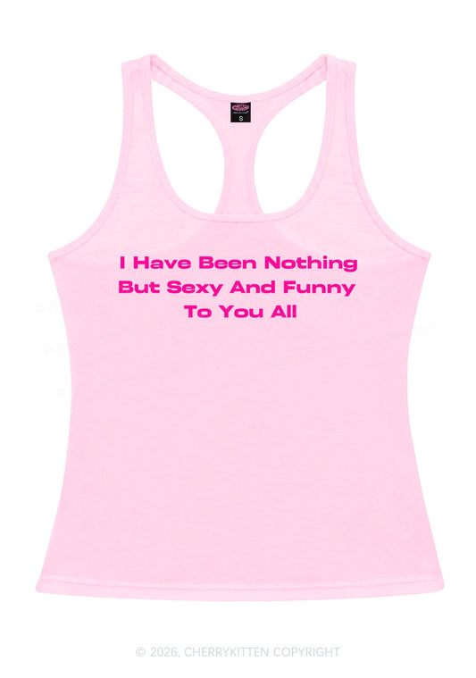 I Have Been Funny Y2K Women Racerback Tank Top Cherrykitten