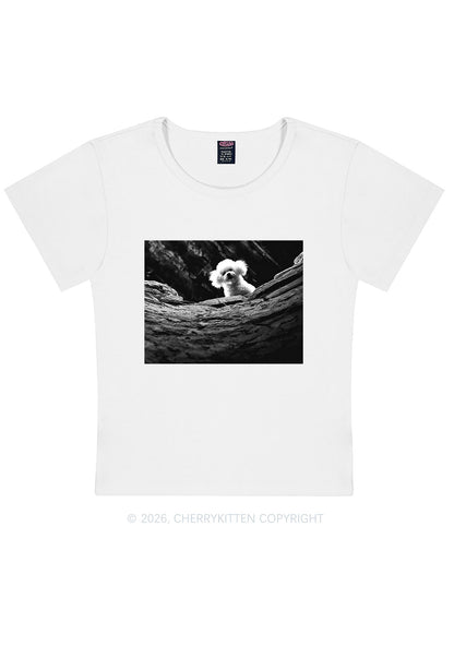 Halloween Bichon Frise Dog Y2K Baby Tee Cherrykitten