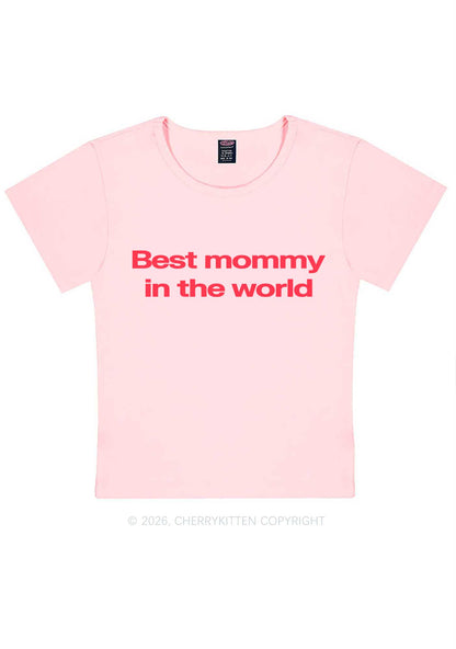 Best Mommy In The World Y2K Baby Tee Cherrykitten