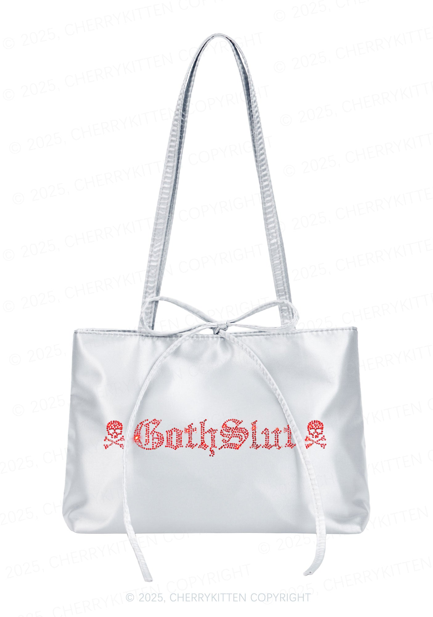 Rhinestone Gothslxt Y2K Satin Bags Cherrykitten