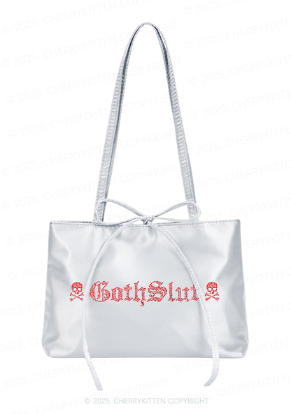 Rhinestone Gothslxt Y2K Satin Bags Cherrykitten