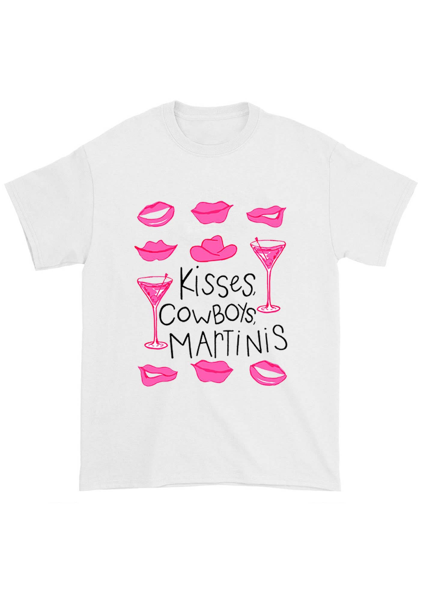 Kisses Cowboys Martinis Chunky Shirt