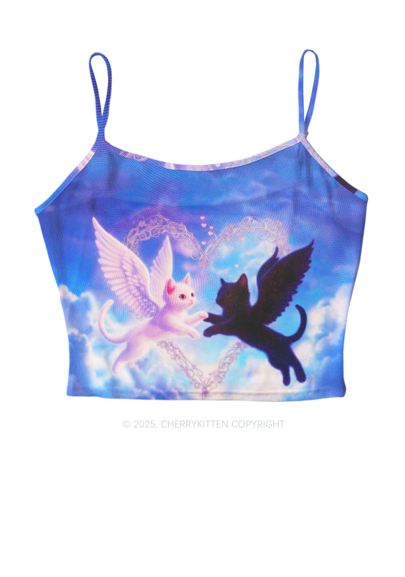 Cat Angel Y2K Mesh Cami Tank Cherrykitten