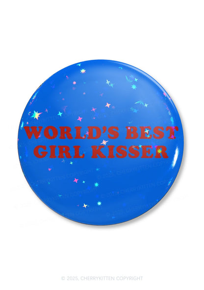 Best Girl Kisser Pride 1Pc Y2K Pin Badge Cherrykitten