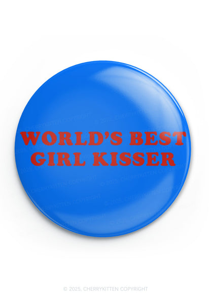 Best Girl Kisser Pride 1Pc Y2K Pin Badge Cherrykitten