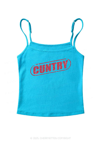Cuntry Y2K Spaghetti Strap Cami Cherrykitten