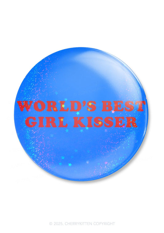 Best Girl Kisser Pride 1Pc Y2K Pin Badge Cherrykitten