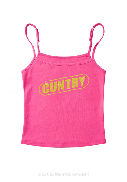 Cuntry Y2K Spaghetti Strap Cami Cherrykitten