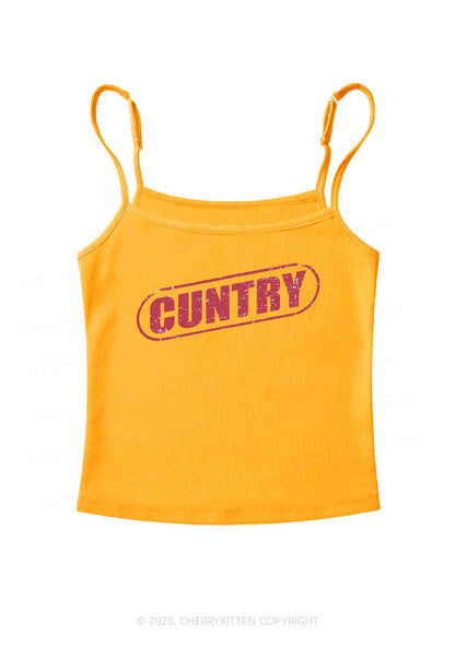 Cuntry Y2K Spaghetti Strap Cami Cherrykitten
