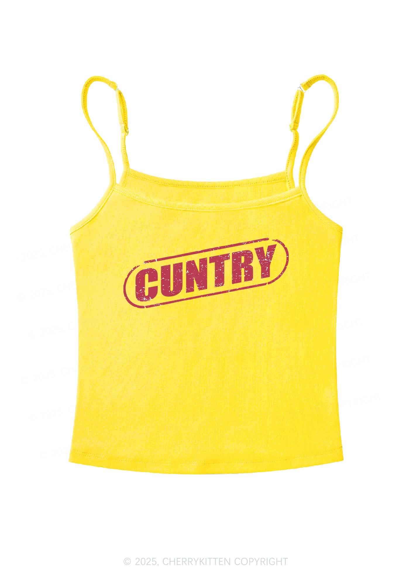 Cuntry Y2K Spaghetti Strap Cami Cherrykitten