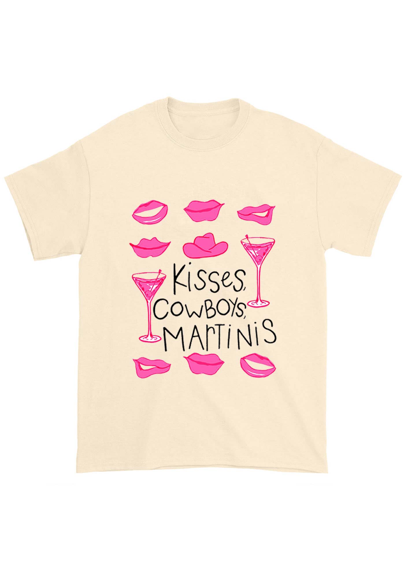 Kisses Cowboys Martinis Chunky Shirt
