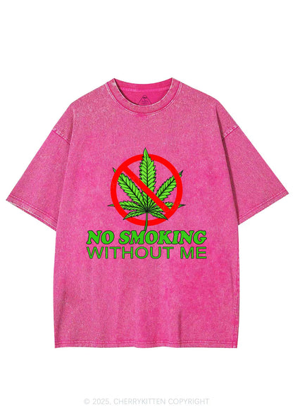 No Smoking Without Me Y2K Shirts Washed Tee Cherrykitten