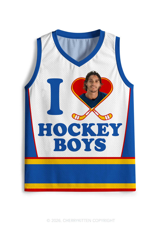 I Love Hockey Boy JL Y2K Sport Jersey Tank Cherrykitten