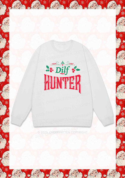 Green Hunter Christmas Y2K Sweatshirt Cherrykitten