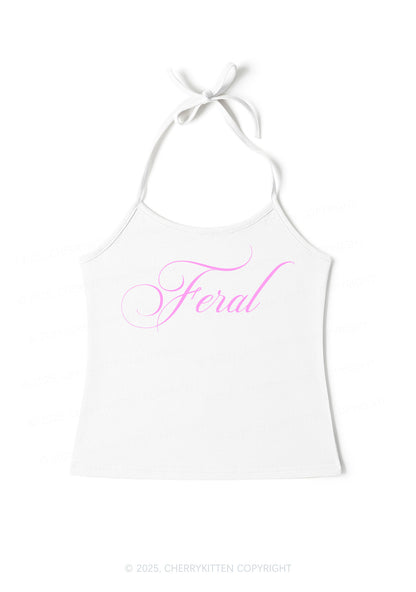 Feral Y2K Halter Neck Cami Cherrykitten