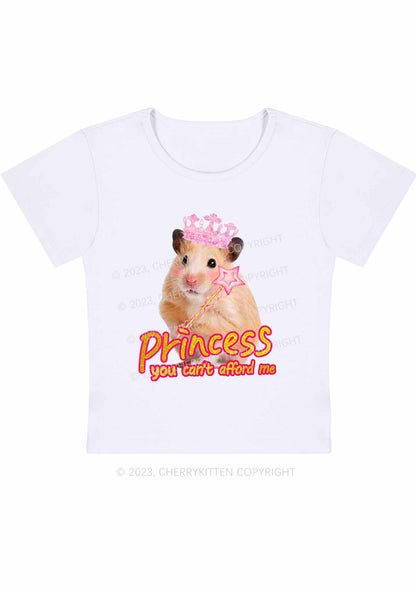 Curvy Princess You Can't Afford Me Y2K Baby Tee Cherrykitten