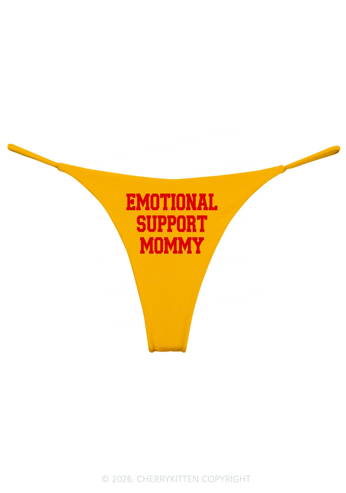 Emotional Support Mommy Y2K Bikini String Thong Cherrykitten