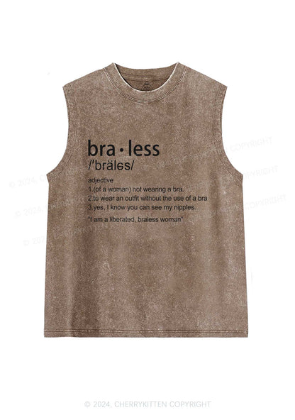 Braless Definition Y2K Washed Tank Cherrykitten