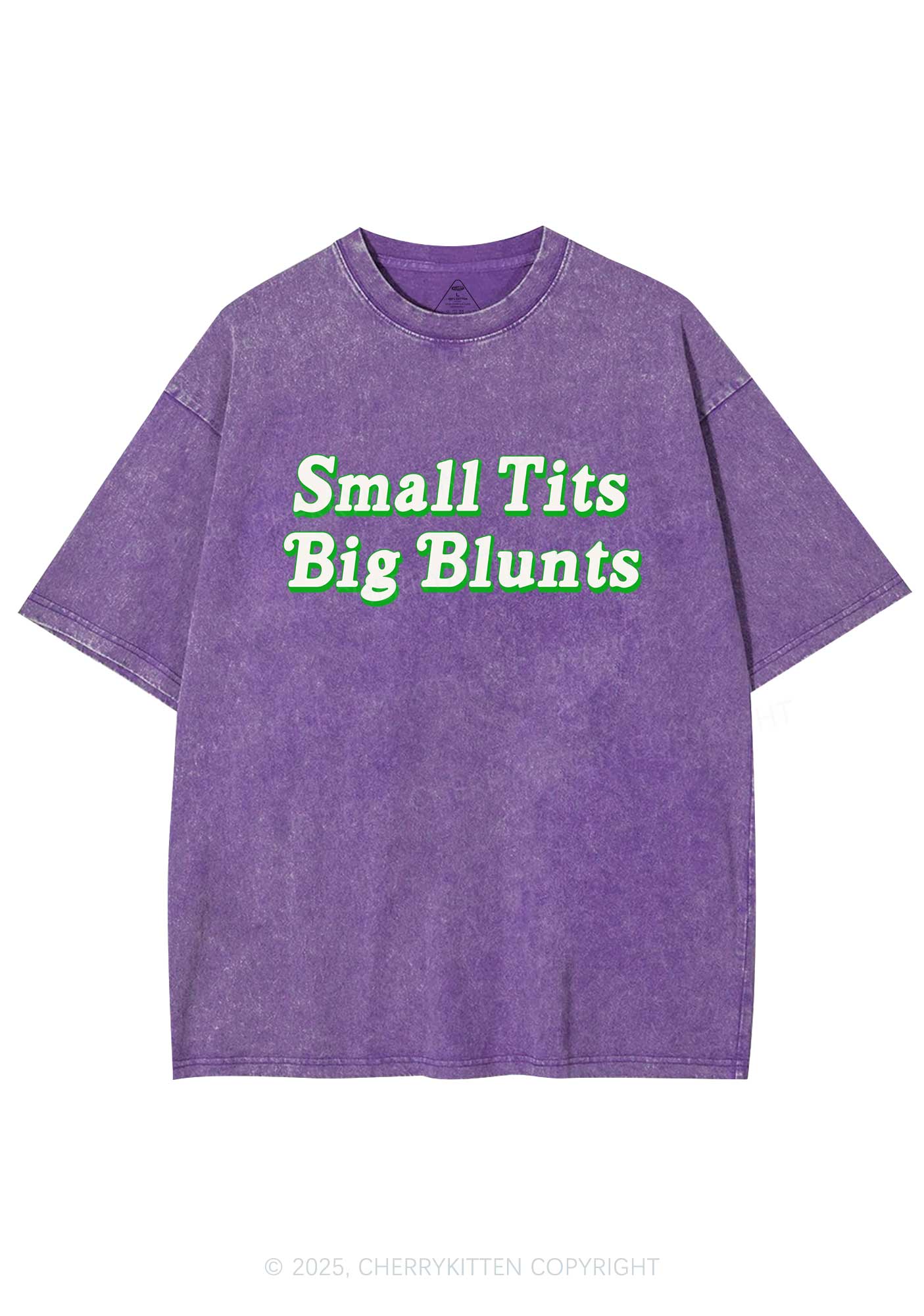 Small Txts Big Blunts Y2K Shirts Washed Tee Cherrykitten