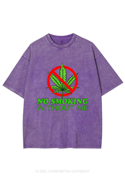 No Smoking Without Me Y2K Shirts Washed Tee Cherrykitten