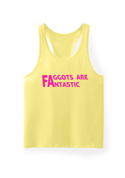 Faggots Are Fantastic Pride Y2K Men Racerback Tank Top Cherrykitten