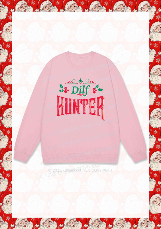 Green Hunter Christmas Y2K Sweatshirt Cherrykitten