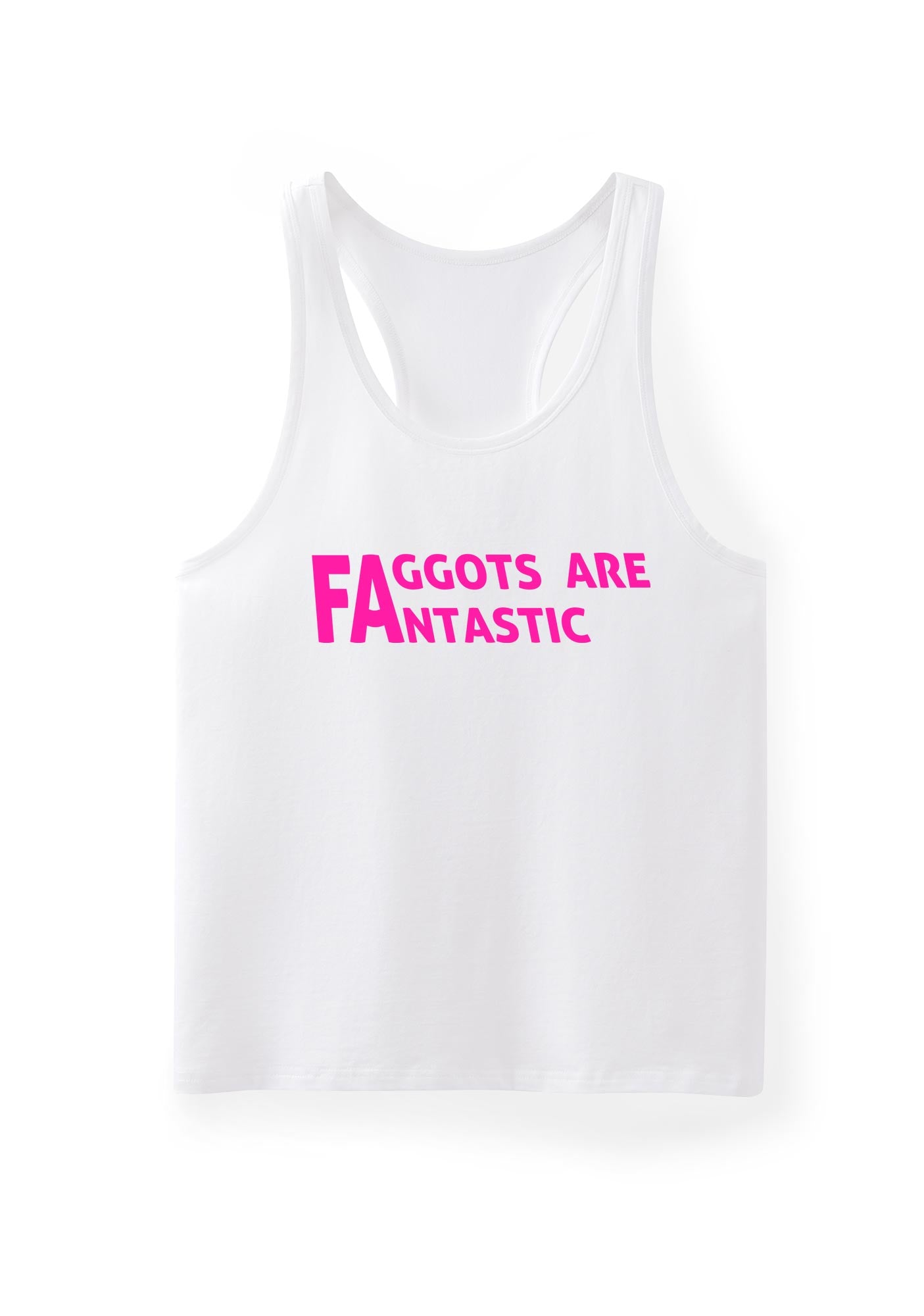Faggots Are Fantastic Pride Y2K Men Racerback Tank Top Cherrykitten