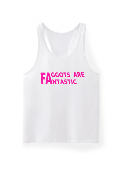 Faggots Are Fantastic Pride Y2K Men Racerback Tank Top Cherrykitten