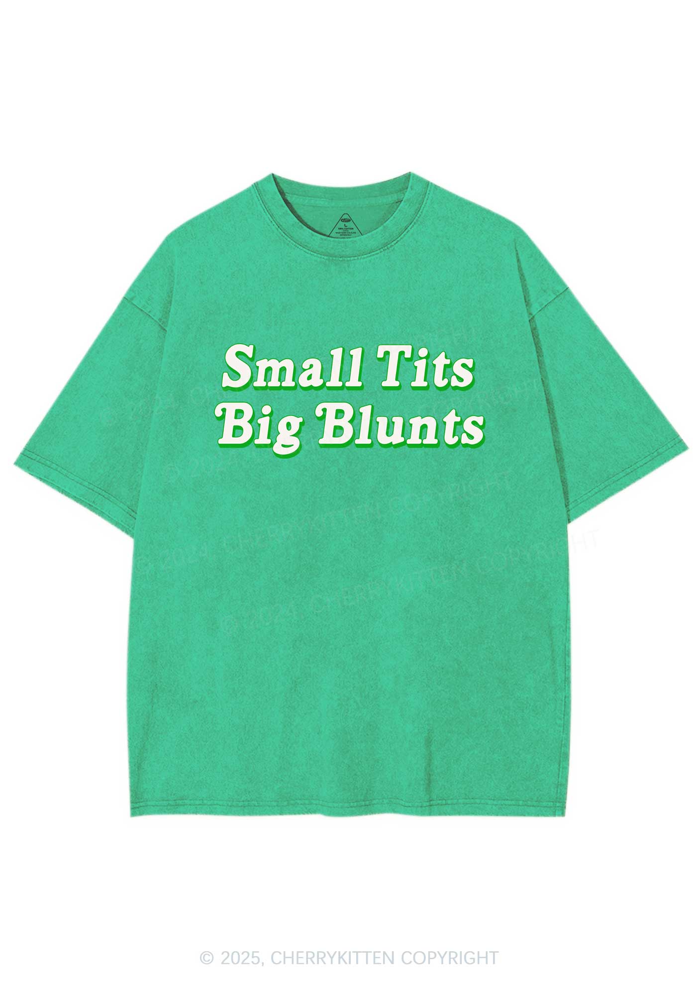 Small Txts Big Blunts Y2K Shirts Washed Tee Cherrykitten
