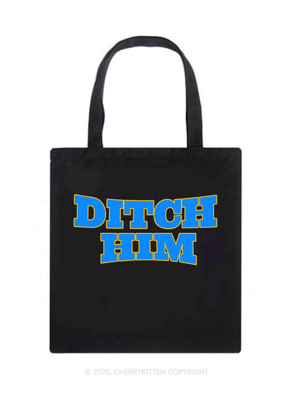 Ditch Him Pride Y2K Canvas Tote Bag Cherrykitten