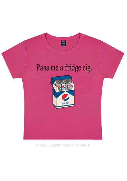 Pass Me A Fridge Cig Blue Drinks Y2K Baby Tee Cherrykitten