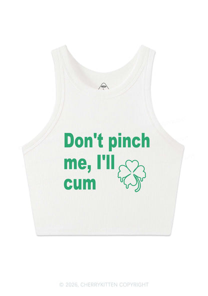 Dont Pinch Me St Patricks Y2K Crop Tank Top Cherrykitten
