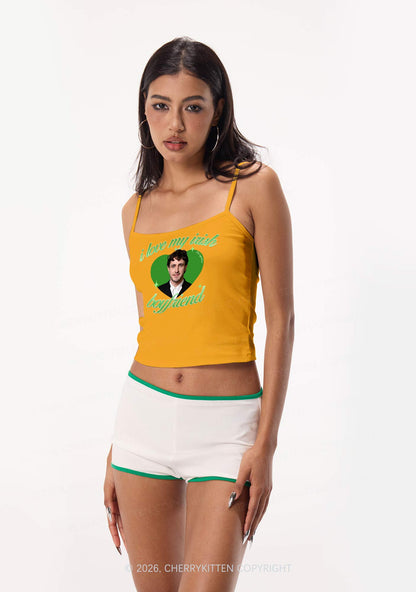 Custom Love My Irish Boyfriend St Patricks Y2K Spaghetti Strap Cami Cherrykitten