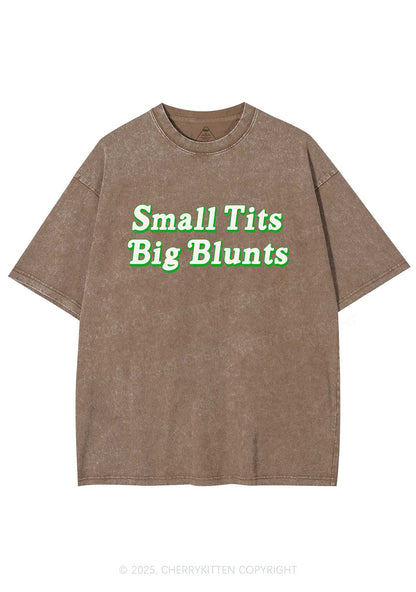 Small Txts Big Blunts Y2K Shirts Washed Tee Cherrykitten