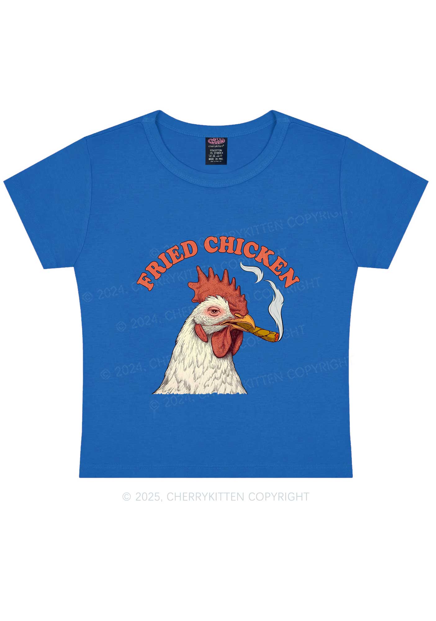 Fried Chicken Y2K Baby Tee Cherrykitten