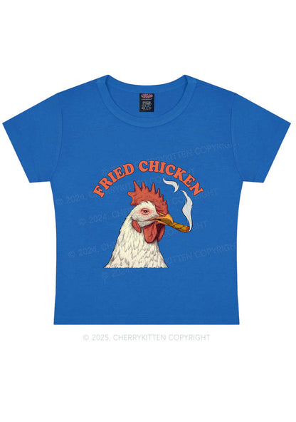 Fried Chicken Y2K Baby Tee Cherrykitten