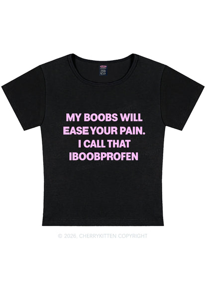My Bxxbs Ease Your Pain Y2K Baby Tee Cherrykitten