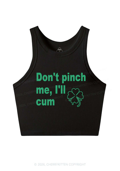 Dont Pinch Me St Patricks Y2K Crop Tank Top Cherrykitten