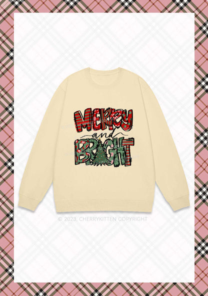 Merry And Bright Christmas Y2K Sweatshirt Cherrykitten