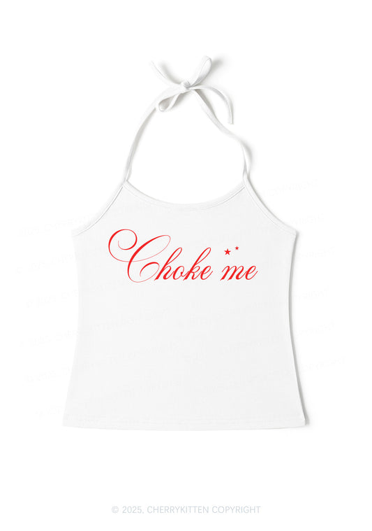 Choke Me Y2K Halter Neck Cami Cherrykitten