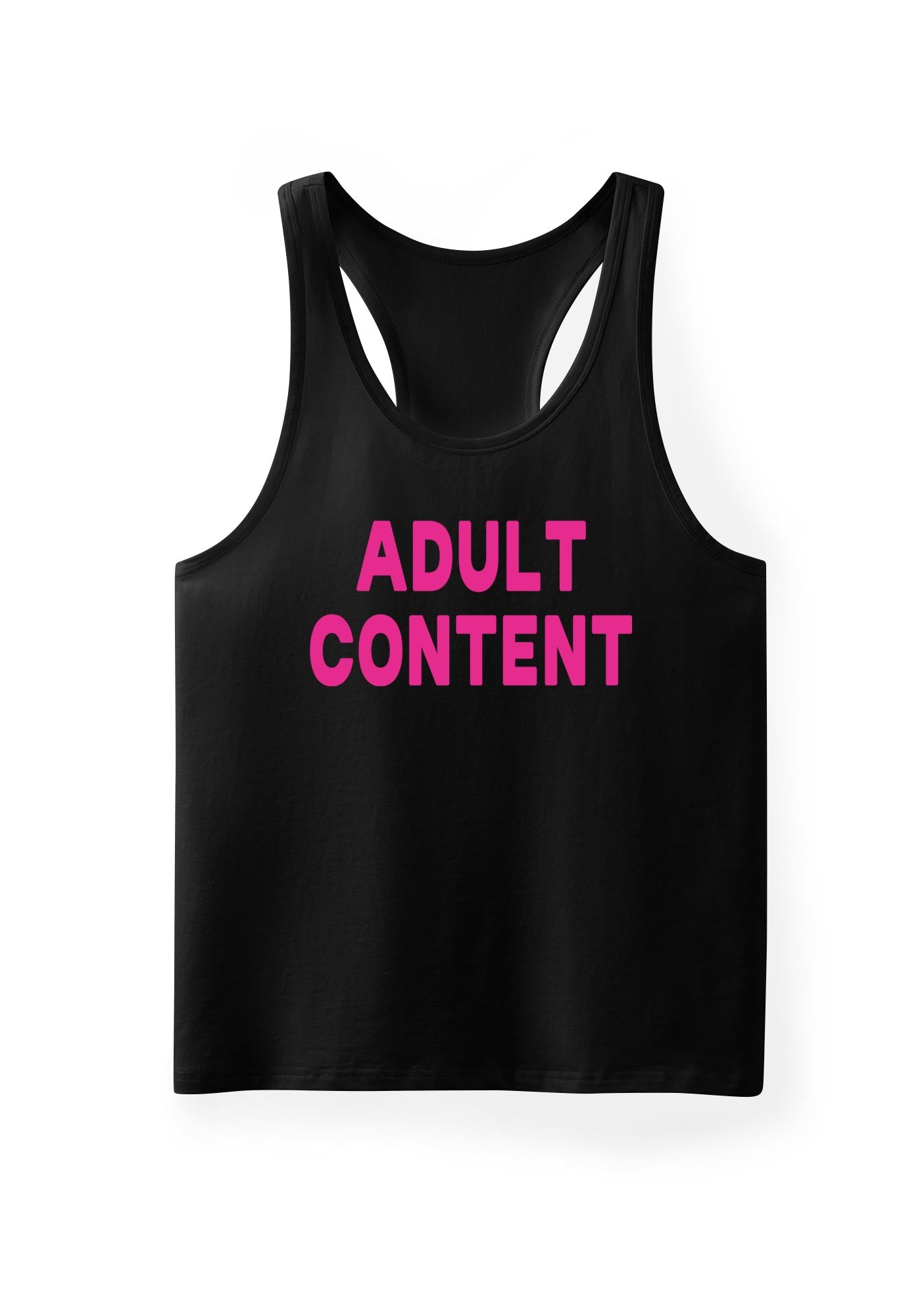 Adult Content Y2K Men Racerback Tank Top Cherrykitten
