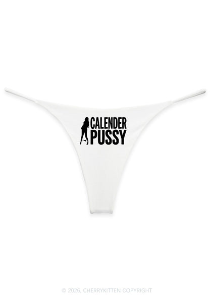 Calendar Pxssy Y2K Bikini String Thong Cherrykitten
