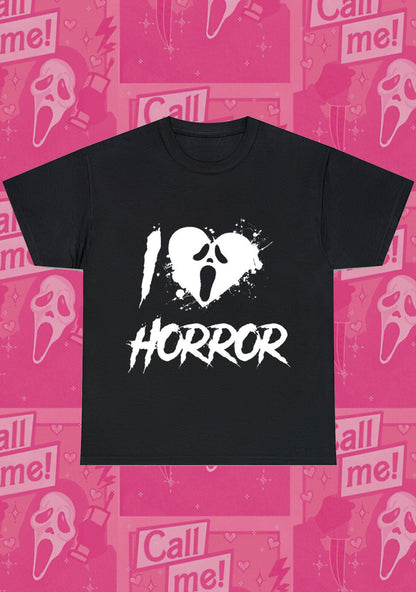 Halloween I Love Horror Chunky Shirt