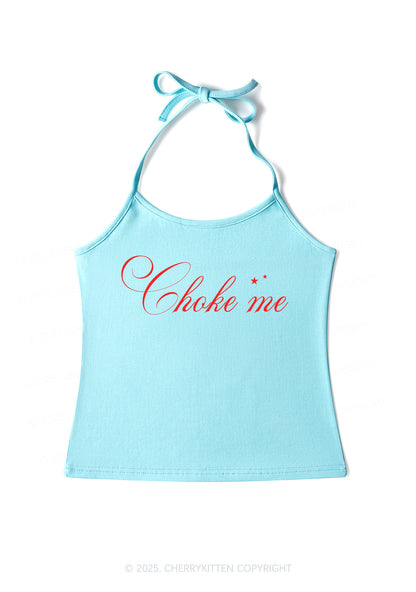 Choke Me Y2K Halter Neck Cami Cherrykitten