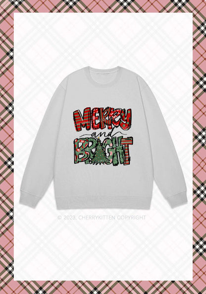 Merry And Bright Christmas Y2K Sweatshirt Cherrykitten