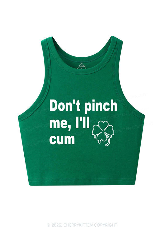 Dont Pinch Me St Patricks Y2K Crop Tank Top Cherrykitten