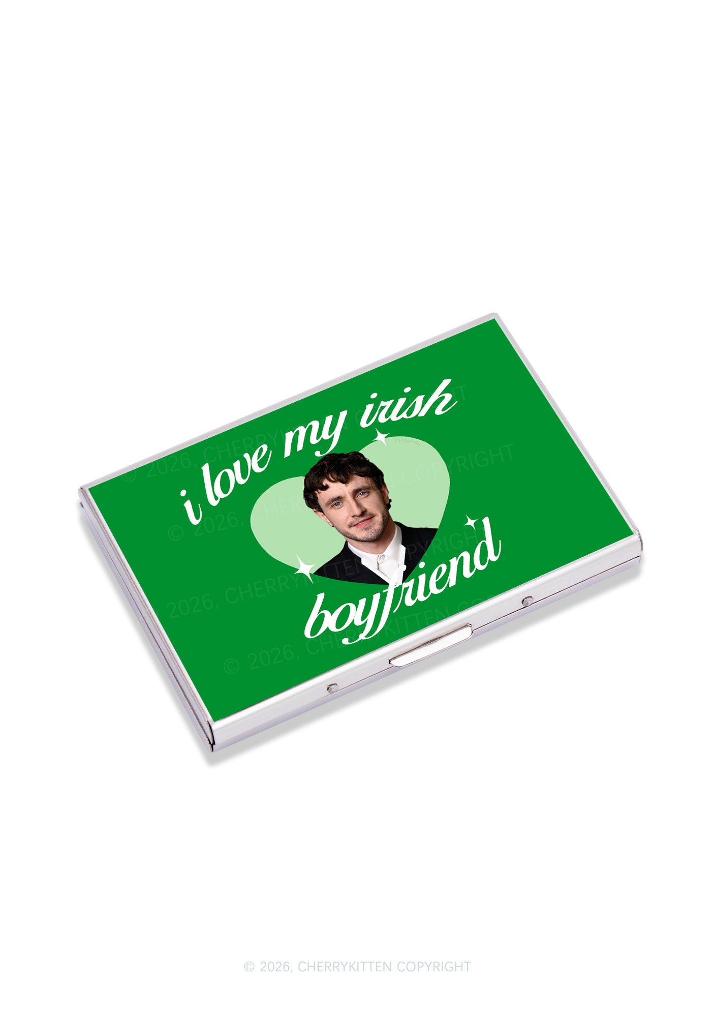 Custom Love My Irish Boyfriend St Patricks Y2K Mirror Cigarette Case Cherrykitten