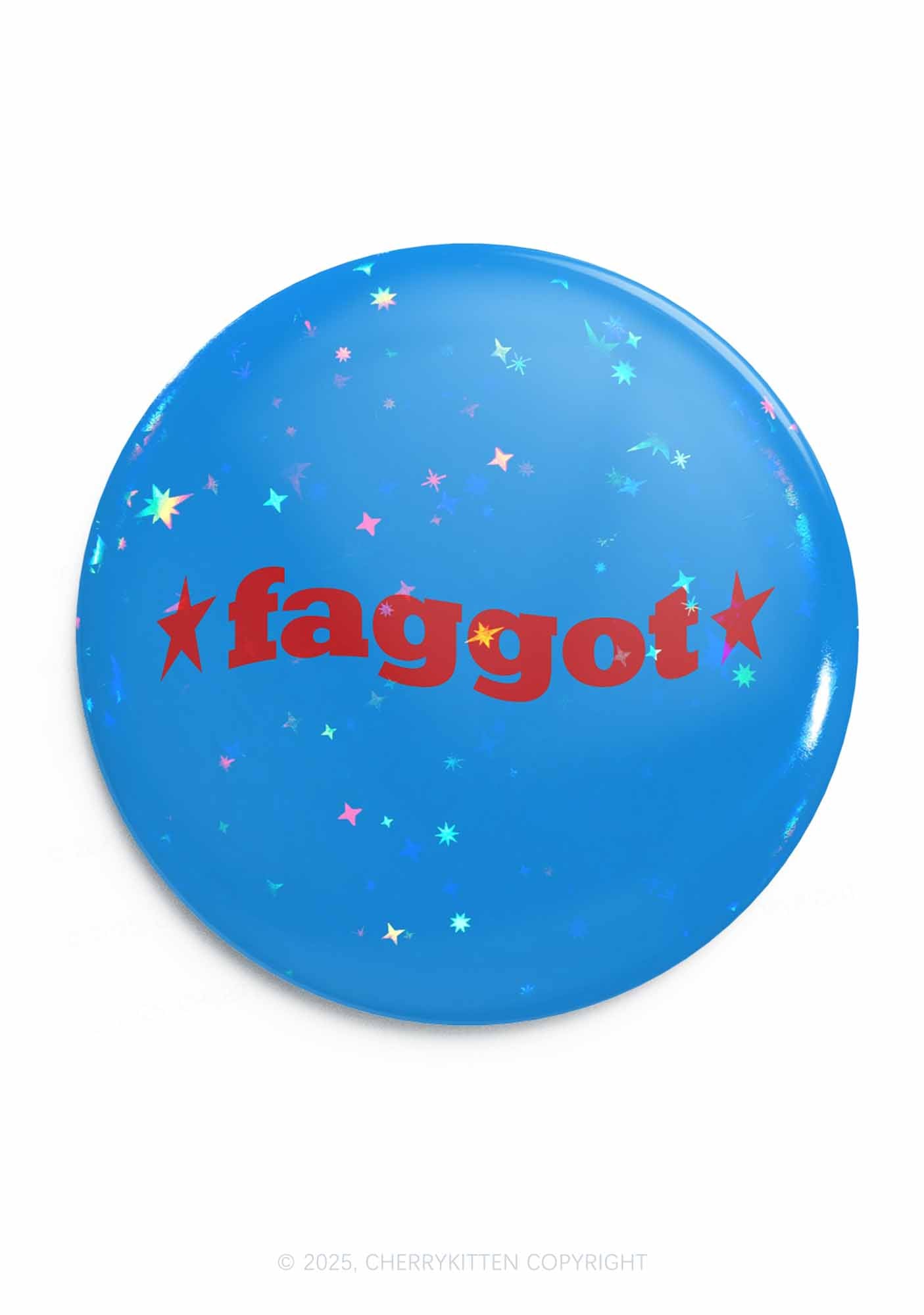 Red Faggot Pride 1Pc Y2K Pin Badge Cherrykitten